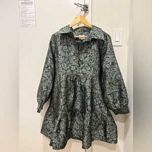Tuckernuck Emerald Mirasol Jacquard Alette Dress